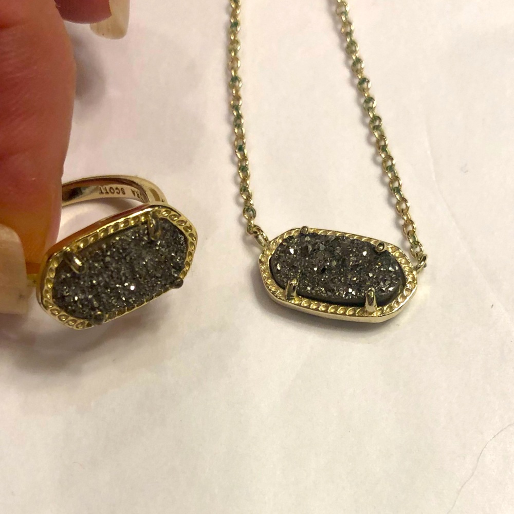 Kendra Scott necklace and ring set